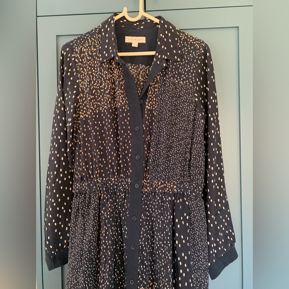 100% Silk Maxi Shirt Dress